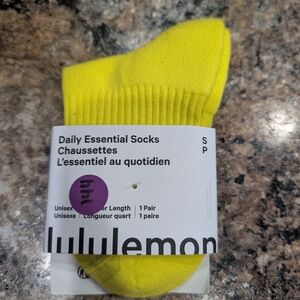 lululemon athletica Bright Yellow Casual Socks